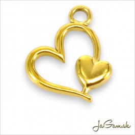 Prívesok Srdce CHIRURGICKÁ OCEĽ 15x15mm, 1ks (CH1739g)